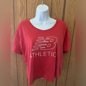 New Balance Dama NB ATHLETICS CROPPED - POMELO